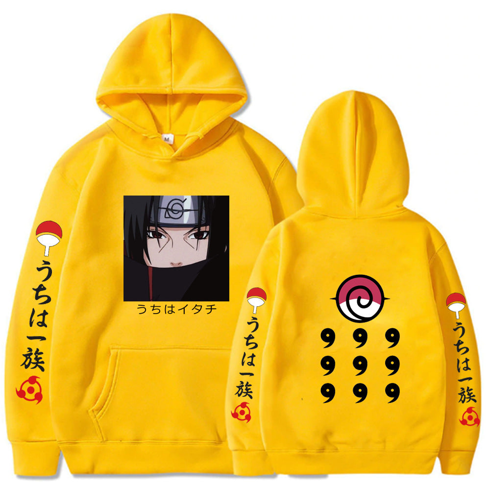 Naruto Printed Loose Hooded Sweatshirt