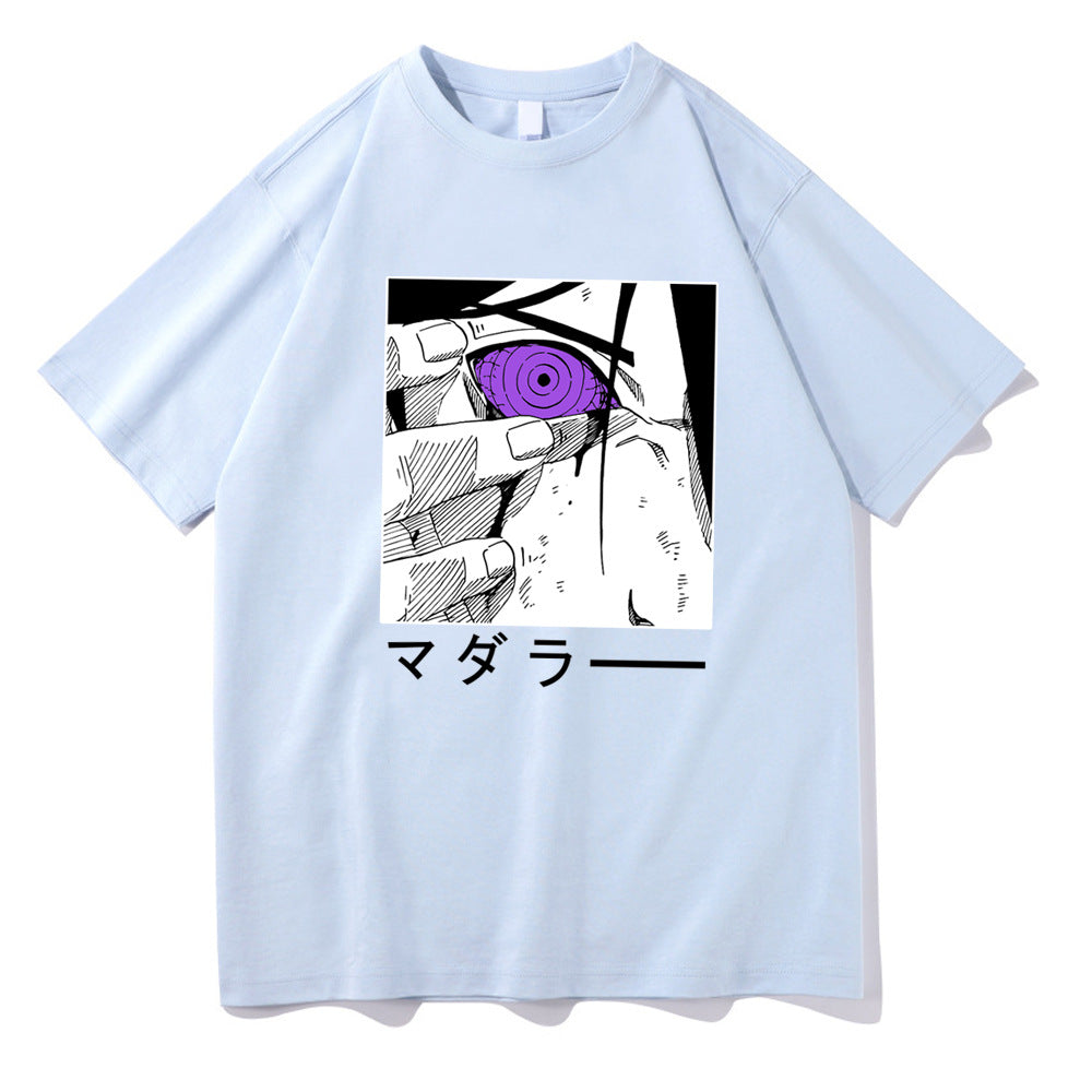Naruto Sasuke Printed Short Sleeve