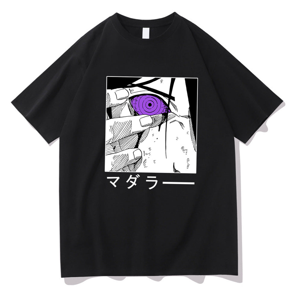 Naruto Sasuke Printed Short Sleeve
