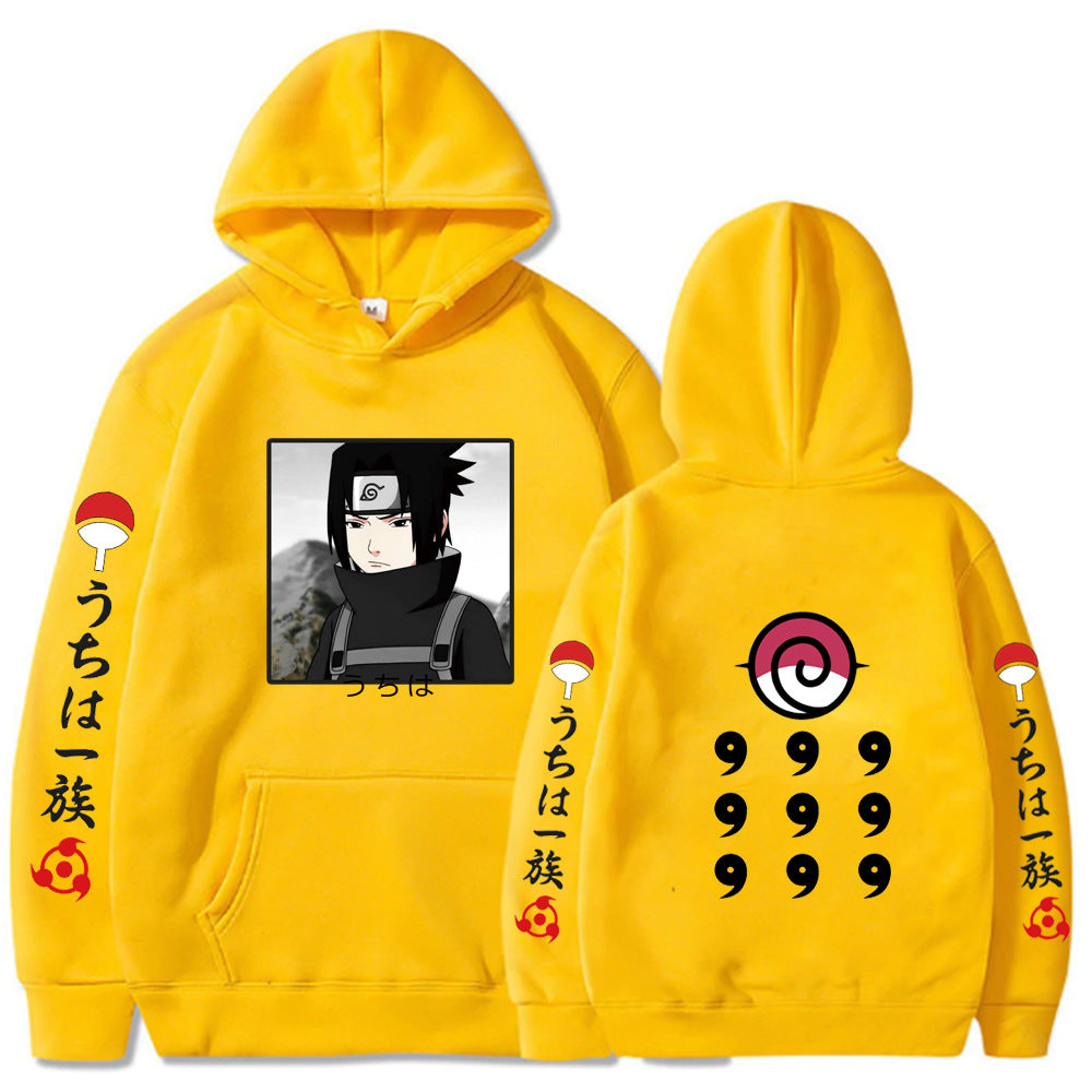 Naruto Printed Loose Hooded Sweatshirt