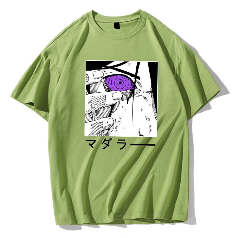 Naruto Sasuke Printed Short Sleeve