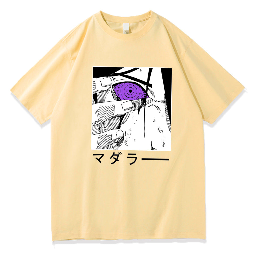 Naruto Sasuke Printed Short Sleeve