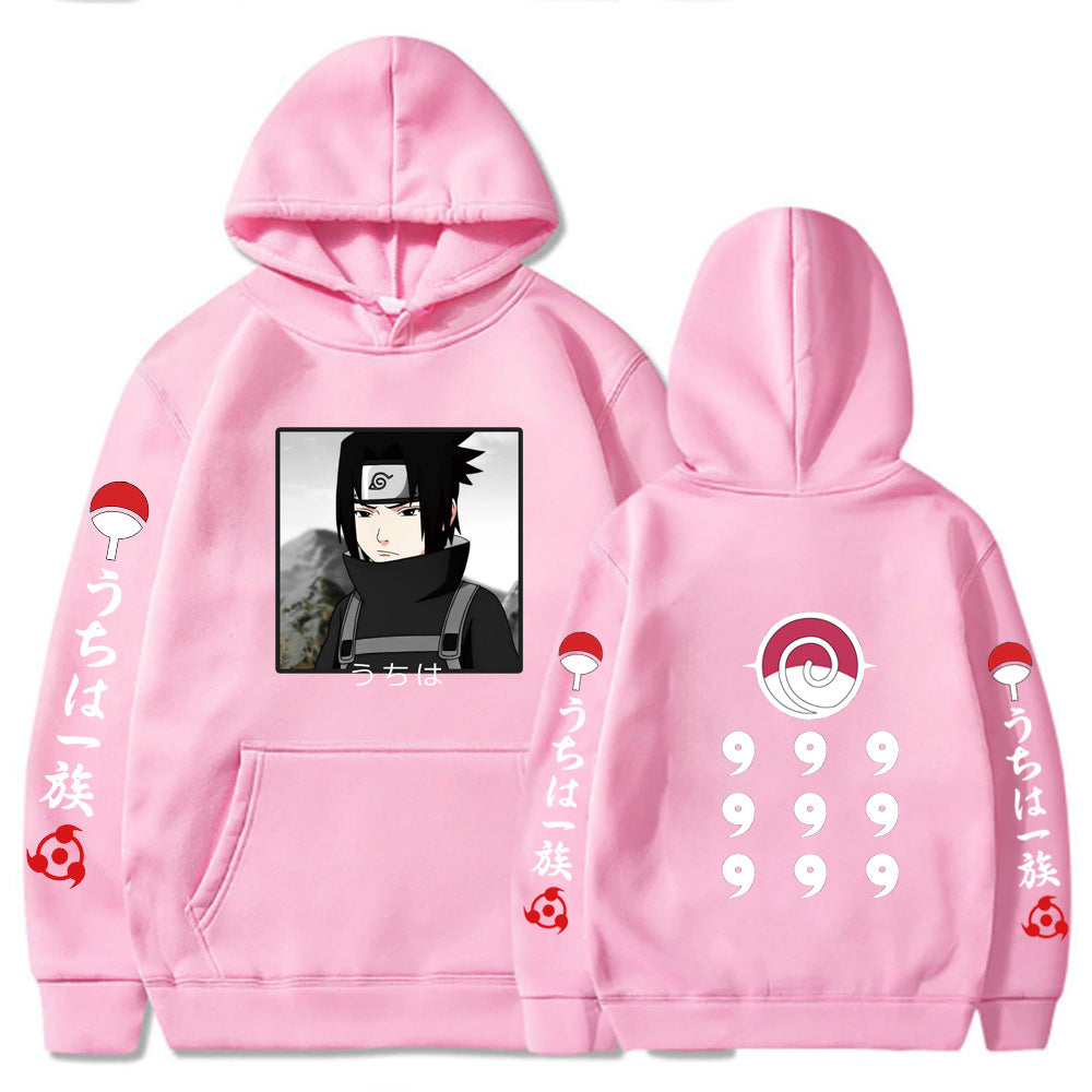 Naruto Printed Loose Hooded Sweatshirt