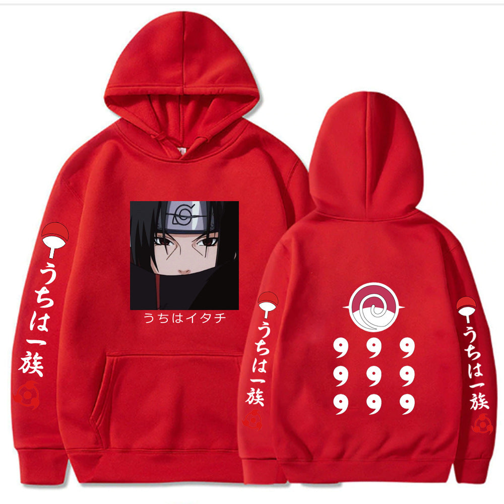Naruto Printed Loose Hooded Sweatshirt