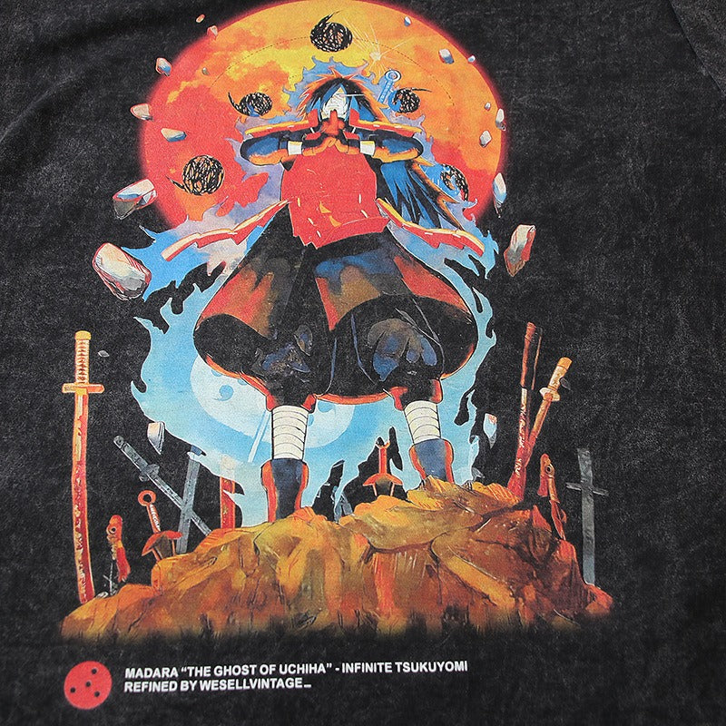 Naruto 2 Retro Washed Short Sleeves American