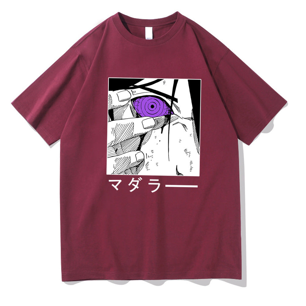 Naruto Sasuke Printed Short Sleeve
