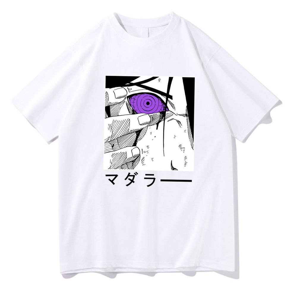 Naruto Sasuke Printed Short Sleeve