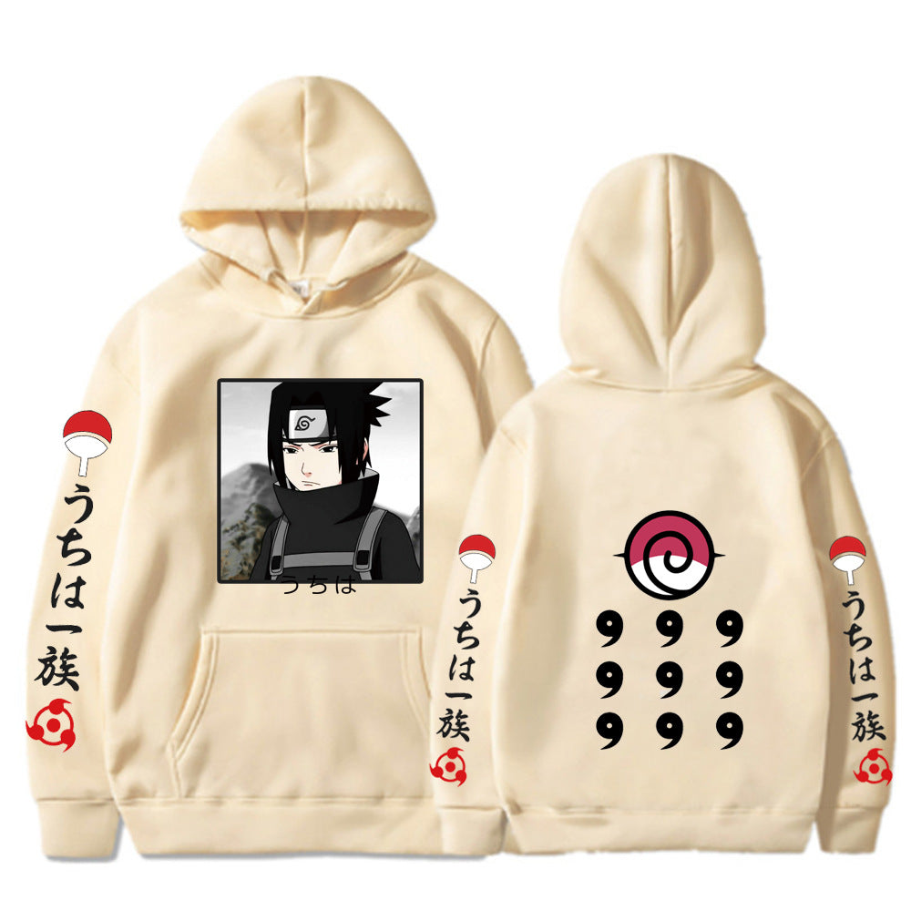 Naruto Printed Loose Hooded Sweatshirt