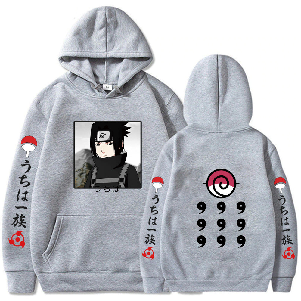 Naruto Printed Loose Hooded Sweatshirt