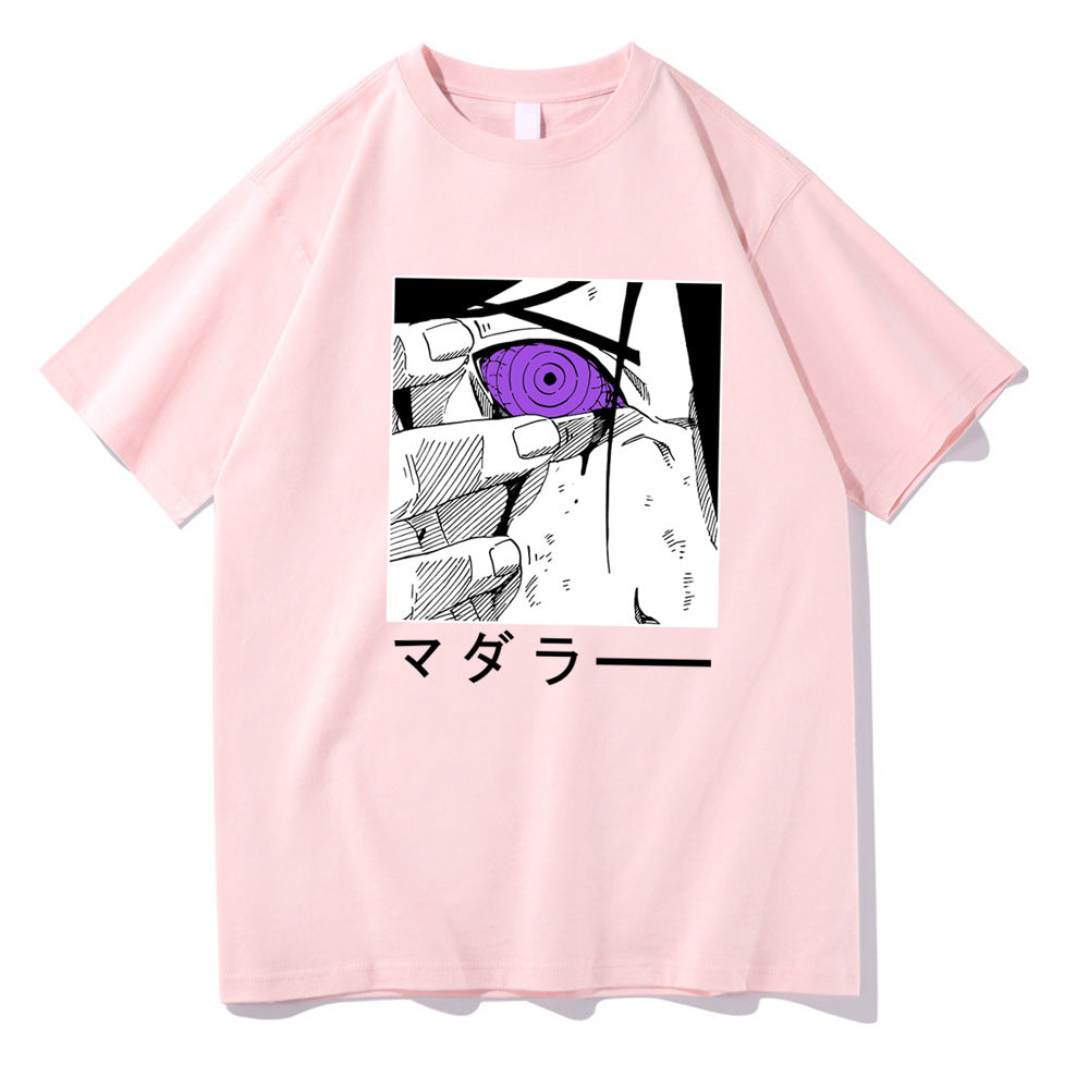 Naruto Sasuke Printed Short Sleeve