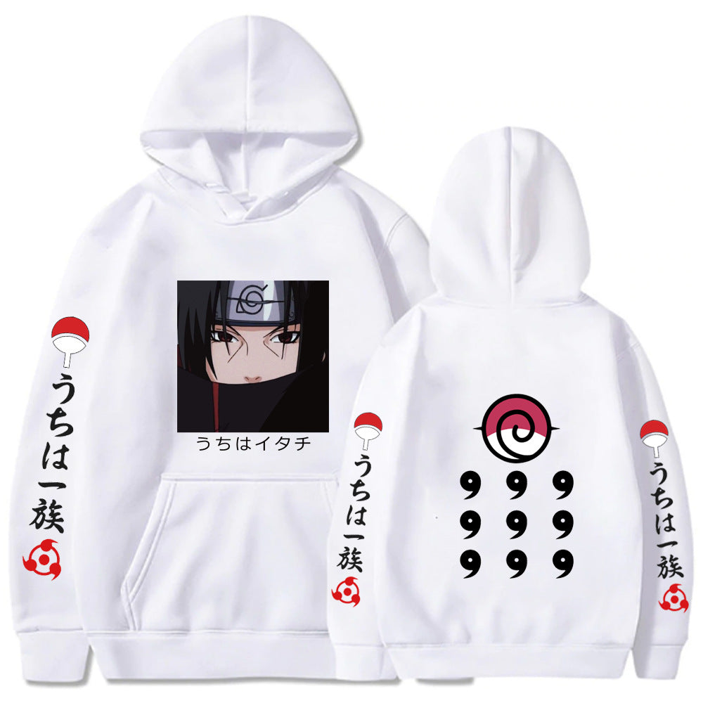 Naruto Printed Loose Hooded Sweatshirt