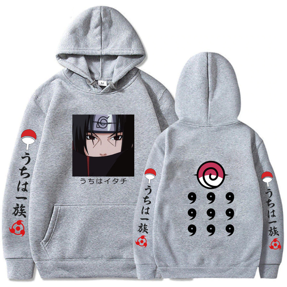 Naruto Printed Loose Hooded Sweatshirt