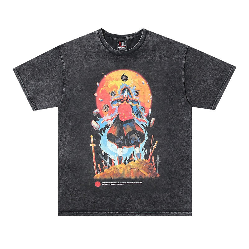 Naruto 2 Retro Washed Short Sleeves American