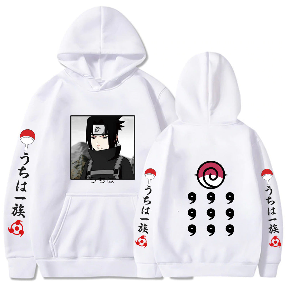 Naruto Printed Loose Hooded Sweatshirt