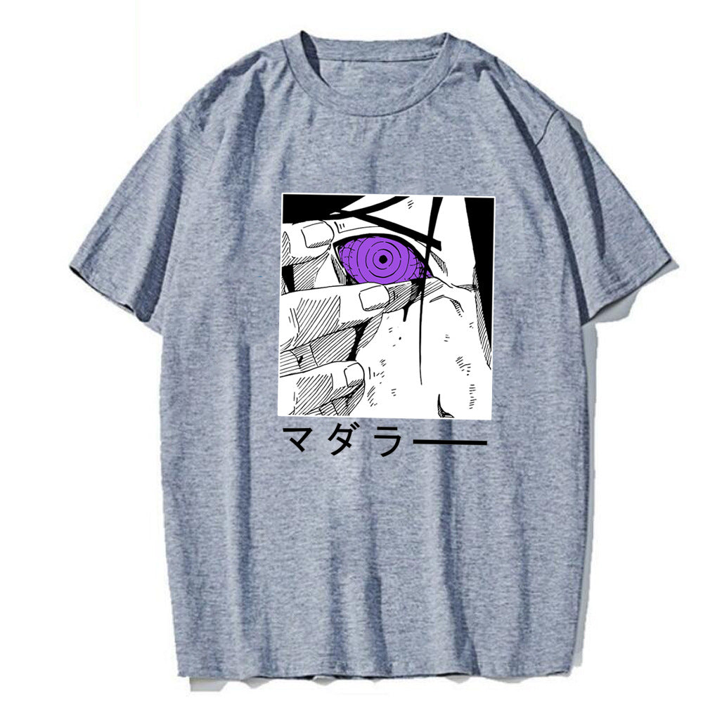 Naruto Sasuke Printed Short Sleeve