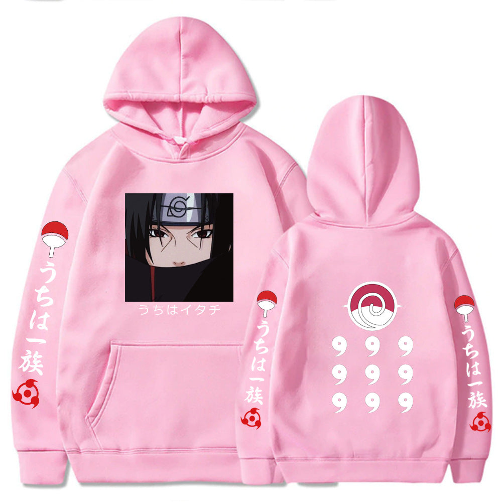 Naruto Printed Loose Hooded Sweatshirt
