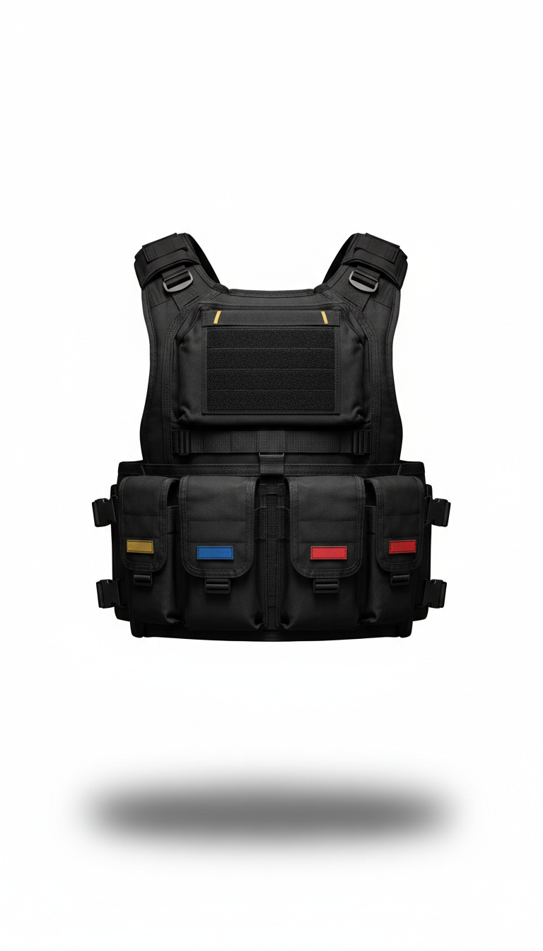 Matte Black Modular Utility Vest